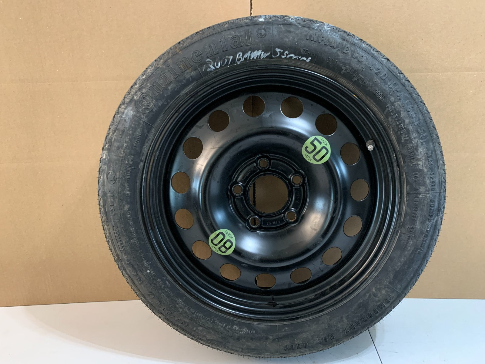 2004-2010 BMW 5 Series E60 17" Spare Tire Compact Donut T135/80R17