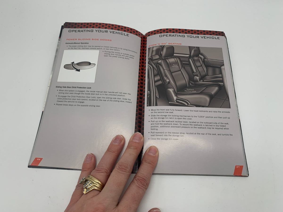 2011 Dodge Grand Caravan Owners Manual Set with Case OEM