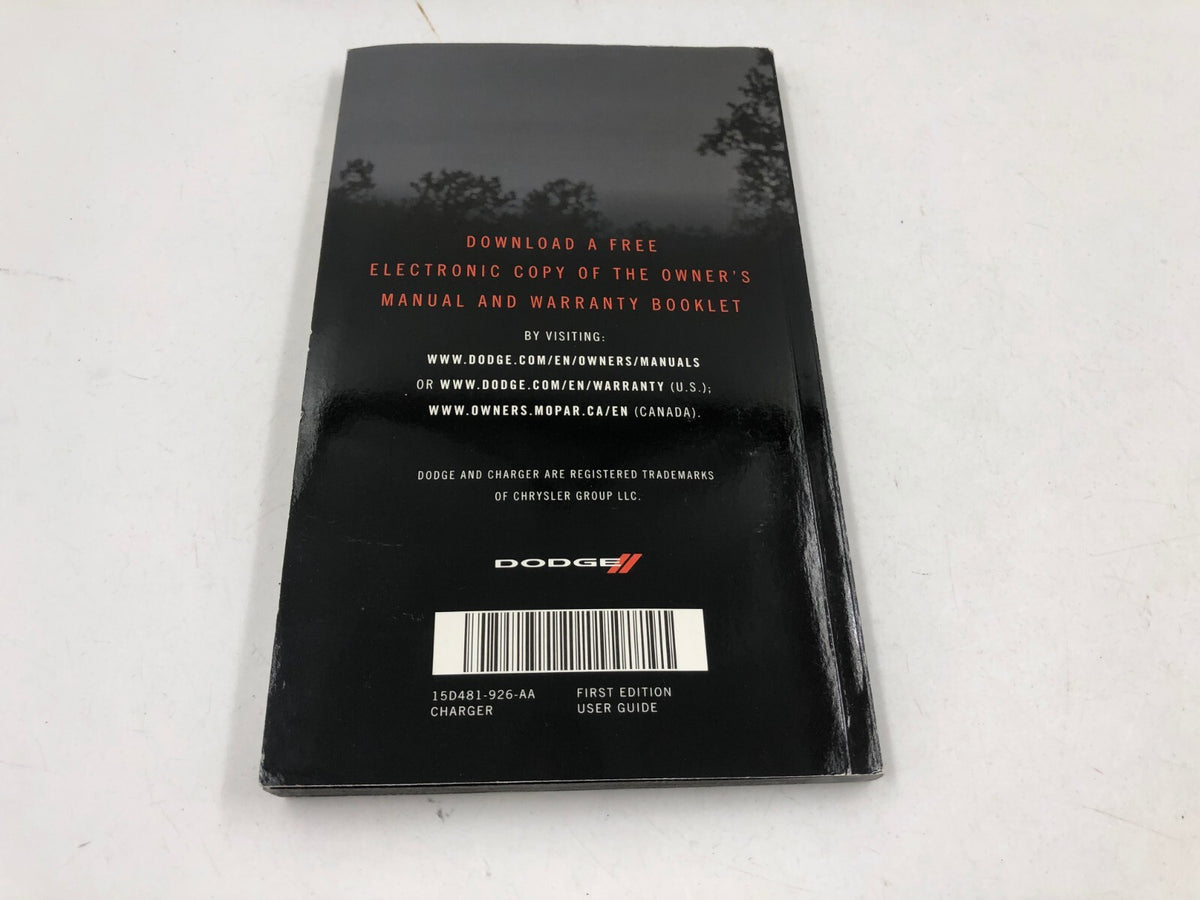 2015 Dodge Charger Owners Manual Set with Case OEM D03B42054