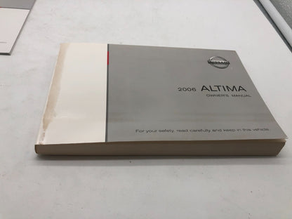 2006 Nissan Altima Owners Manual Set with Case OEM A01B05010