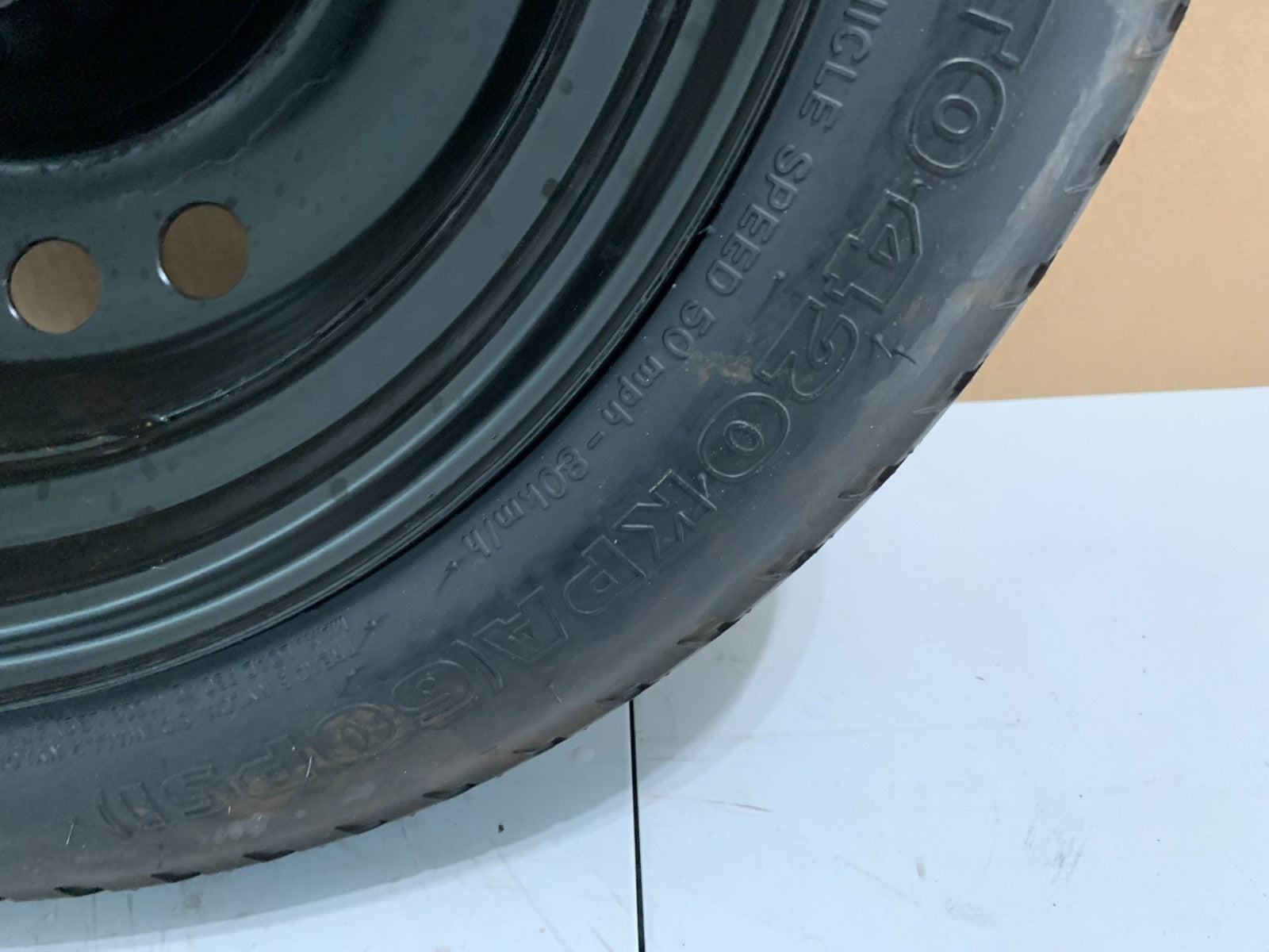2015-2020 Hyundai Sonata 16" Spare Tire Wheel Compact Donut T125/80D16 OEM