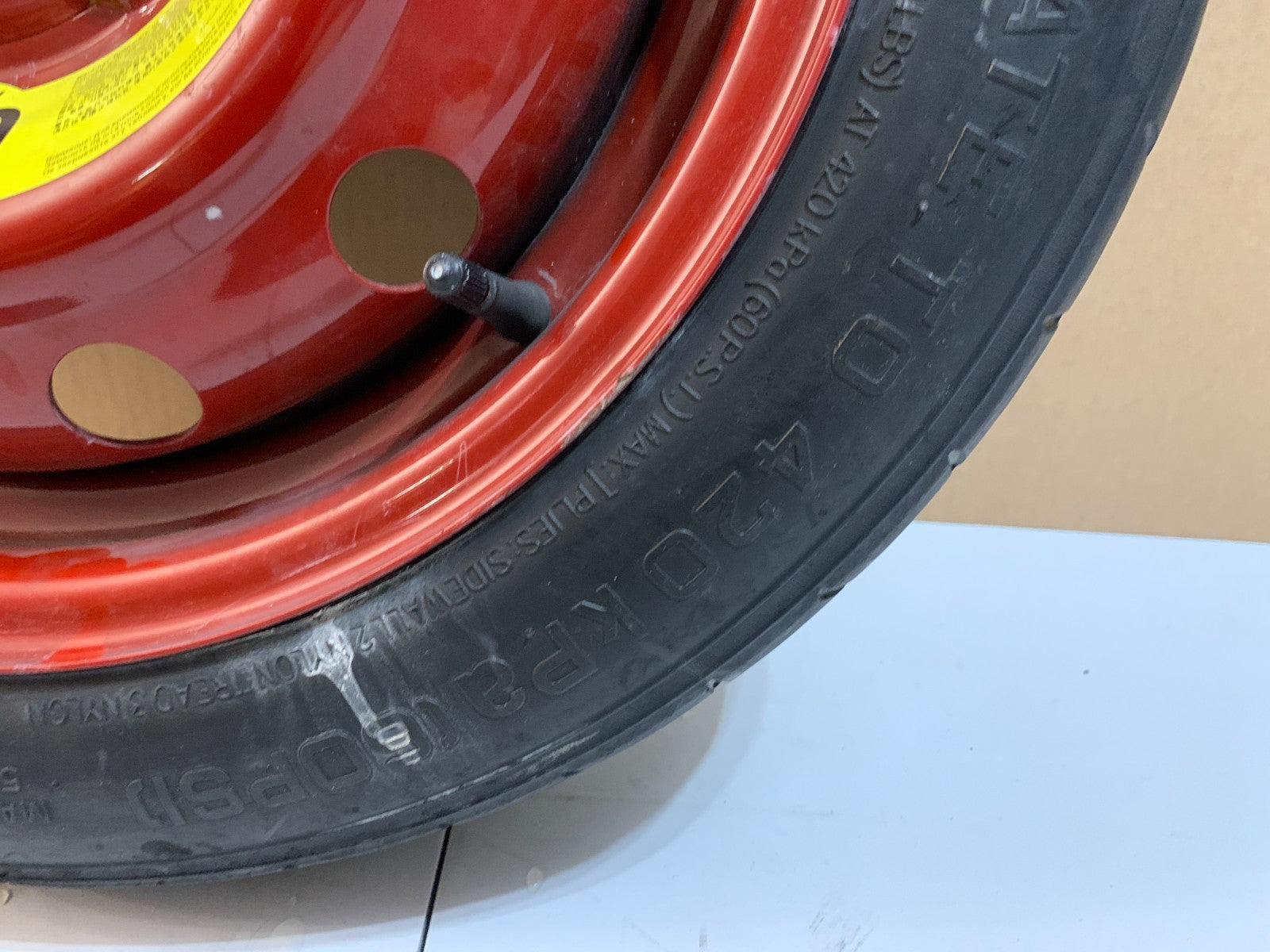 2013-2020 Hyundai Elantra 15" Spare Tire Compact Donut T125/80D15