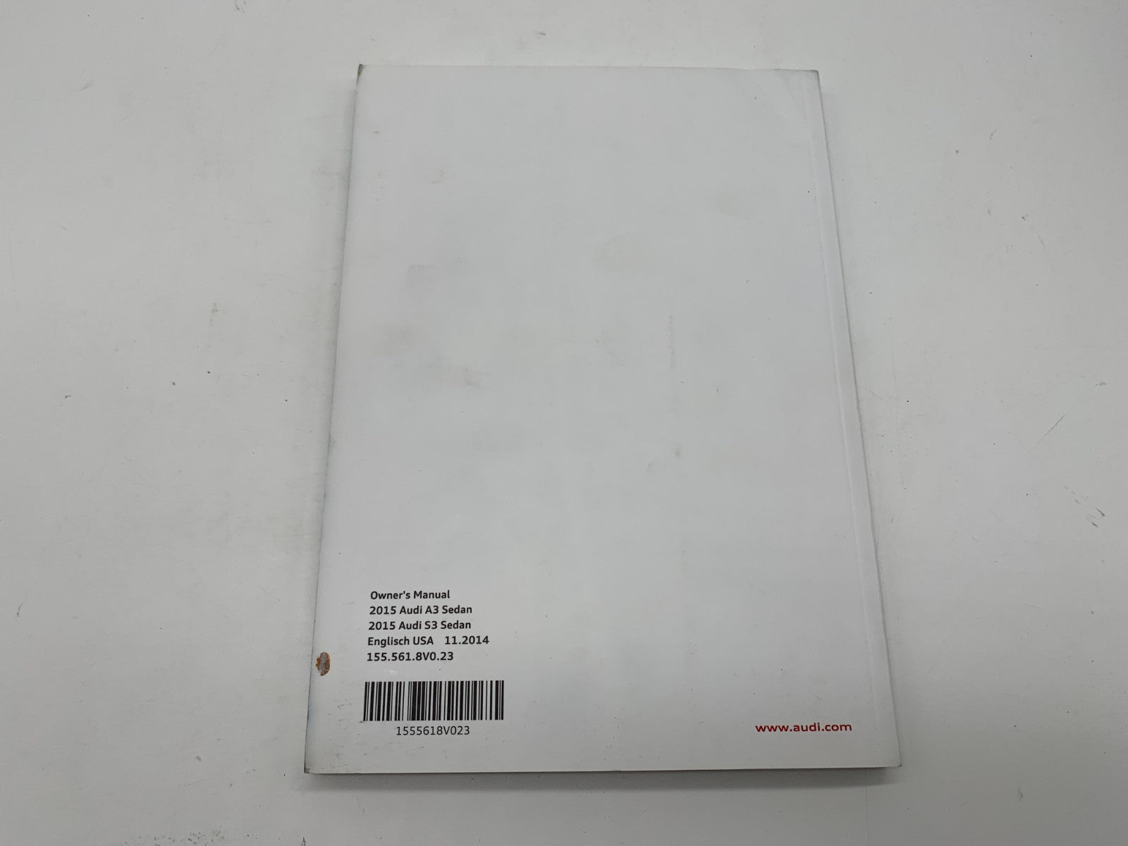 2015 Audi A3 Sedan Owners Manual Set with Case OEM C03B59011