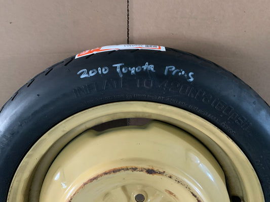 2010-2015 Toyota Prius 16" Spare Tire Compact Donut T135/80D16 OEM