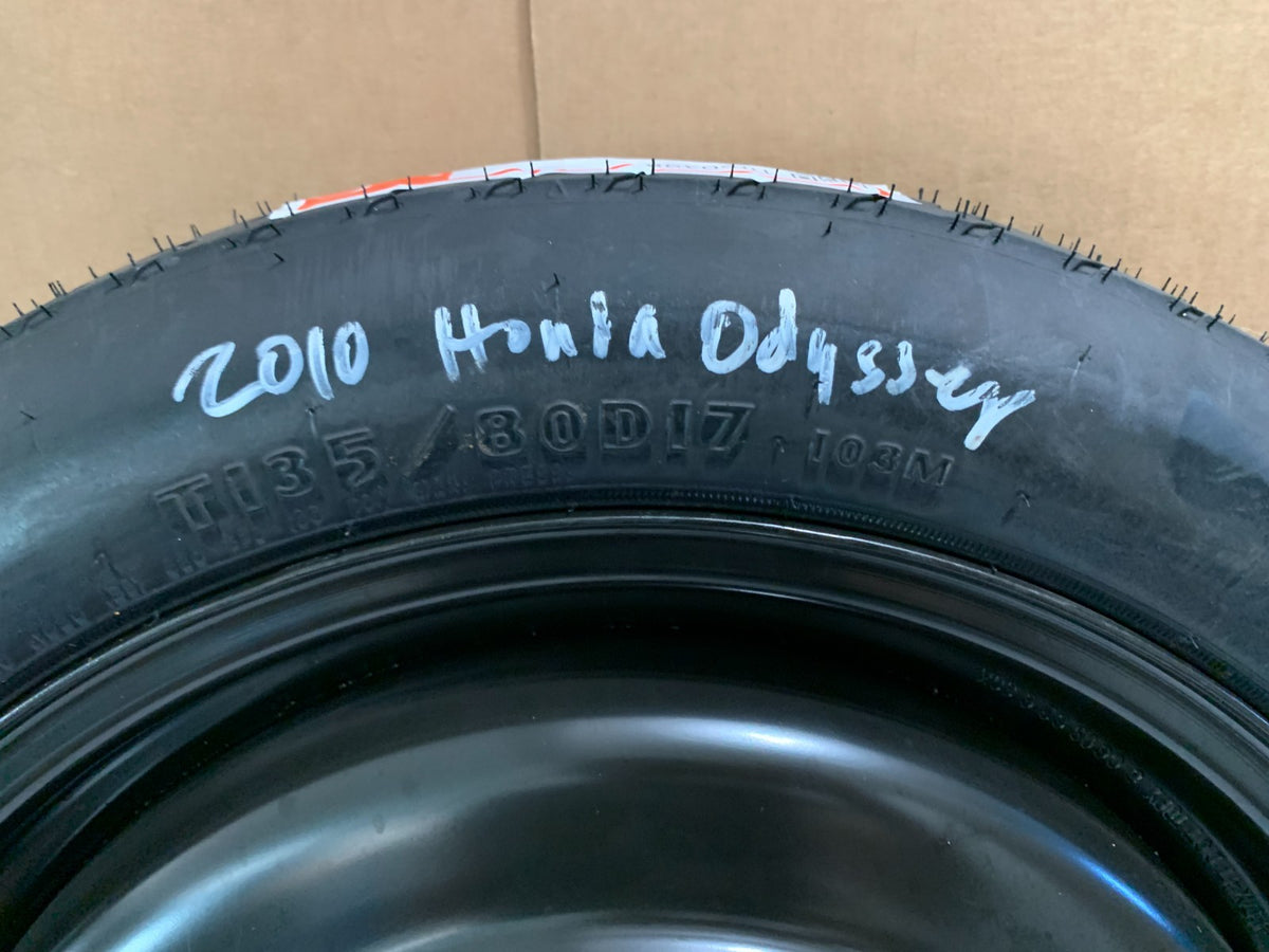 2005-2010 Honda Odyssey 17" Spare Tire T135/80D17 OEM Wheel Compact Donut