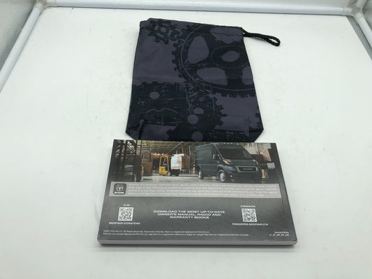 2021 Ram Promaster Owners Manual with Case OEM D03B06010