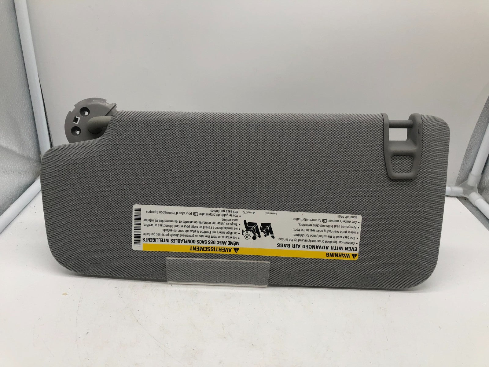 2017-2022 Chevrolet Trax Passenger Sun Visor Gray OEM A01B08058