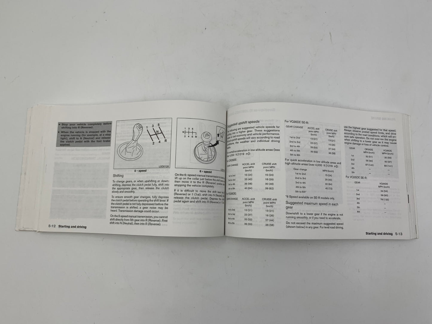 2005 Nissan Altima Owners Manual OEM D04B65006
