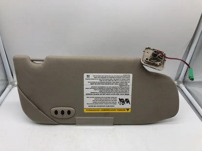 2010-2012 Ford Taurus Driver Sun Visor Gray Illuminated OEM B02B50027