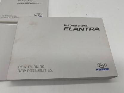 2017 Hyundai Elantra Owners Manual Set OEM A02B54007