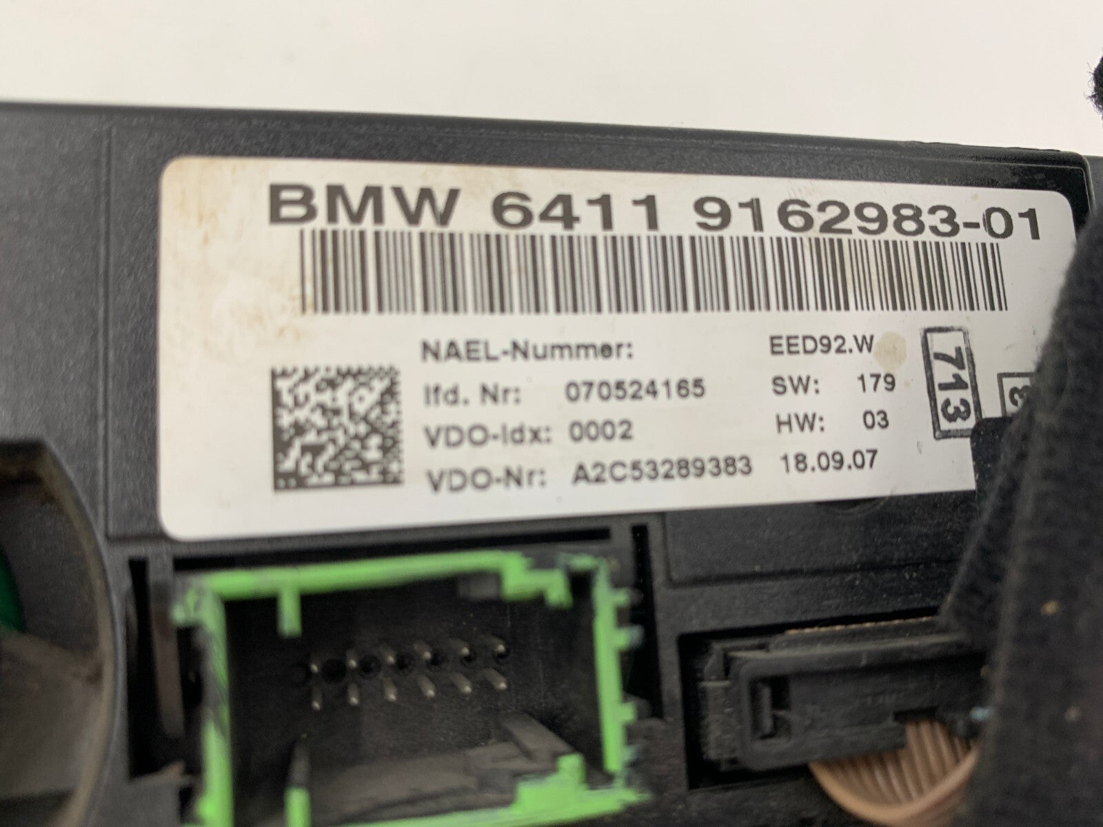 2007-2009 BMW 335i AC Heater Climate Control Unit OEM B01B34063