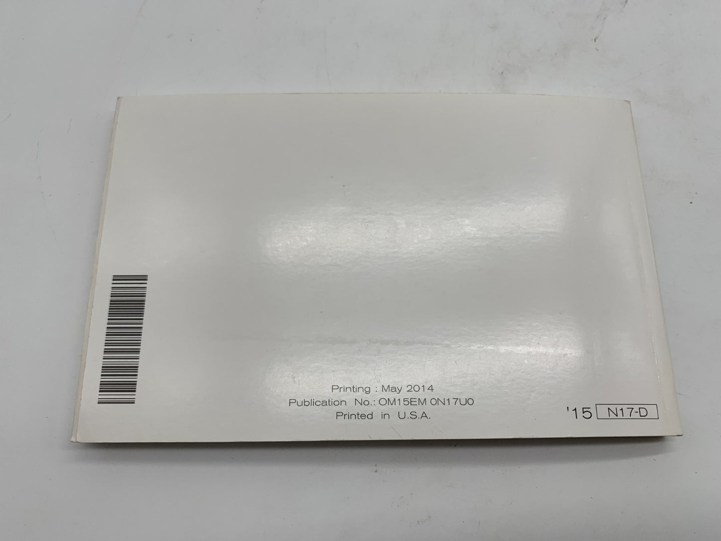 2015 Nissan Versa Sedan Owners Manual OEM E04B29066