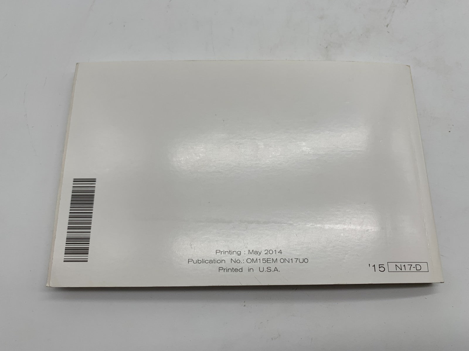 2015 Nissan Versa Sedan Owners Manual OEM E04B29066