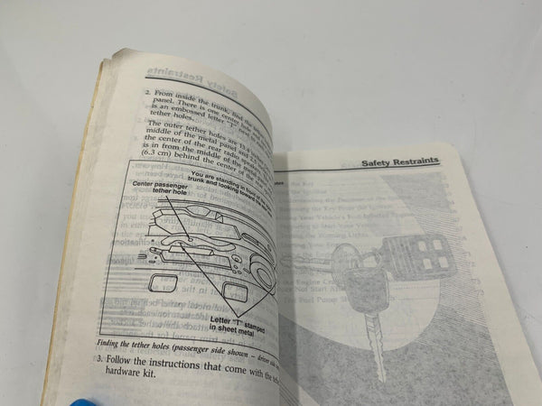 1995 Ford Contour Owners Manual Handbook OEM G03B21042