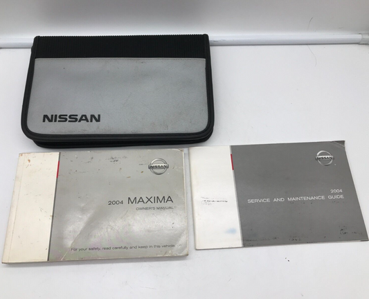 2004 Nissan Maxima Owners Manual Set with Case OEM E02B65003
