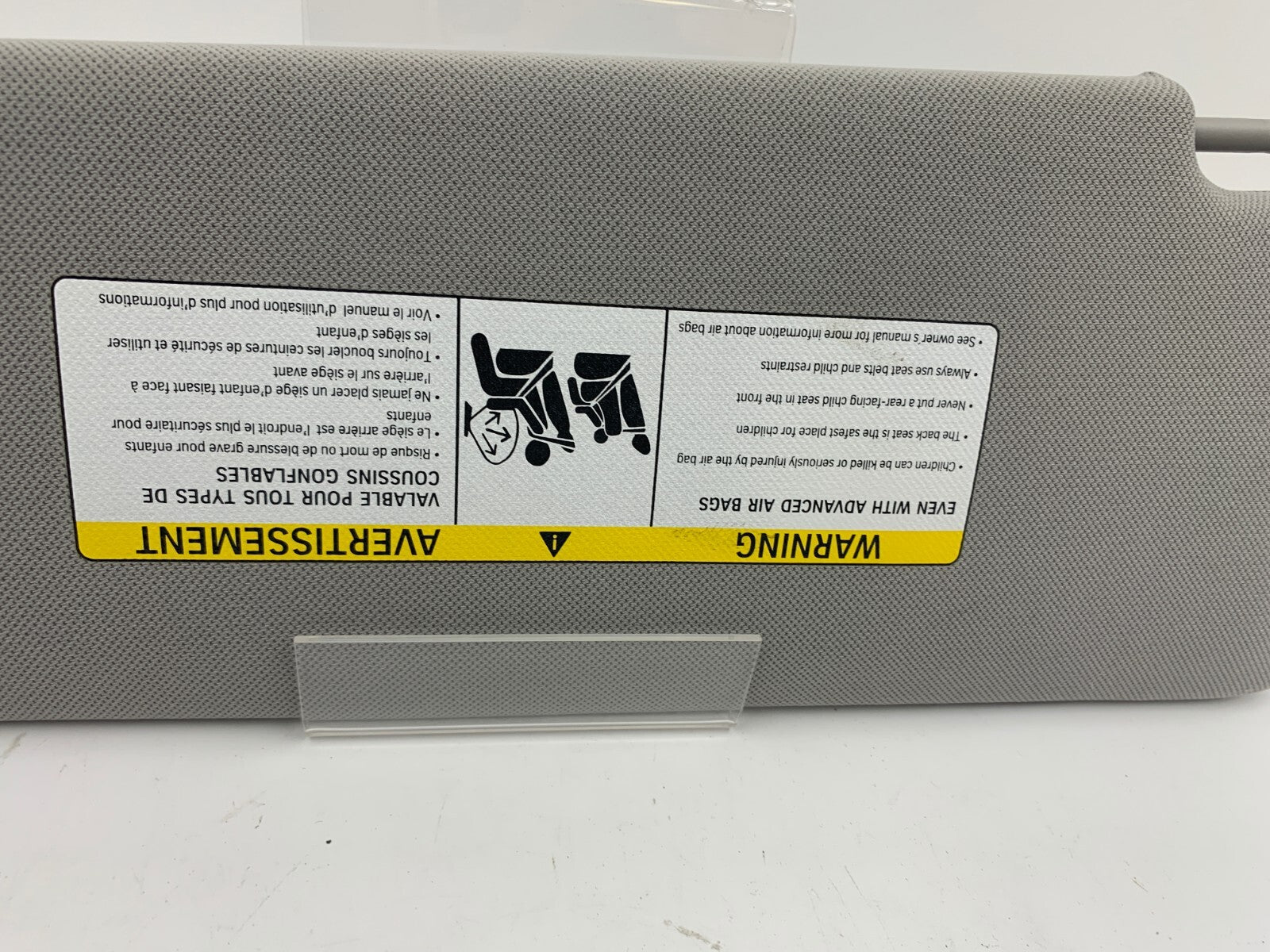 2010-2017 BMW 535i GT Passenger Sun Visor Gray Illuminated OEM B04B19012