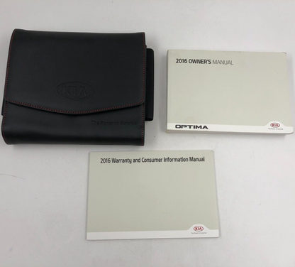 2016 Kia Optima Owners Manual Set with Case OEM D03B27020