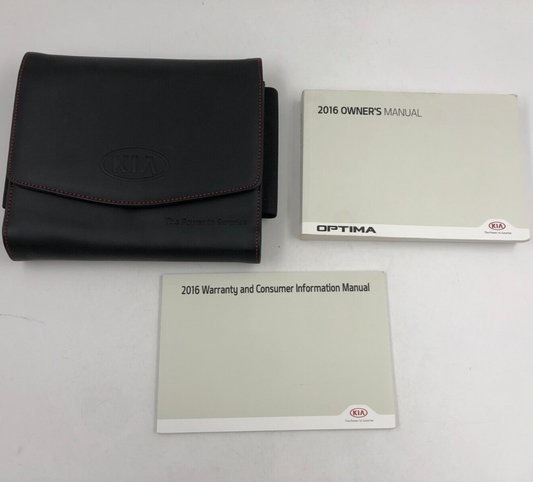 2016 Kia Optima Owners Manual Set with Case OEM D03B27020