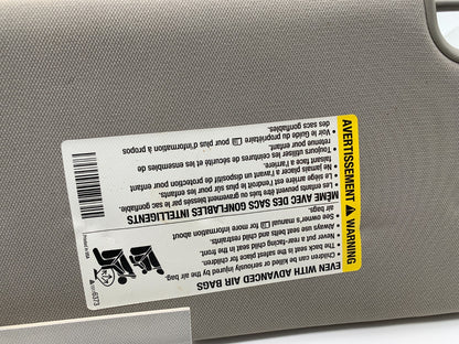 2006-2011 Buick Lucerne Passenger Sun Visor Gray Illuminated OEM A04B31010