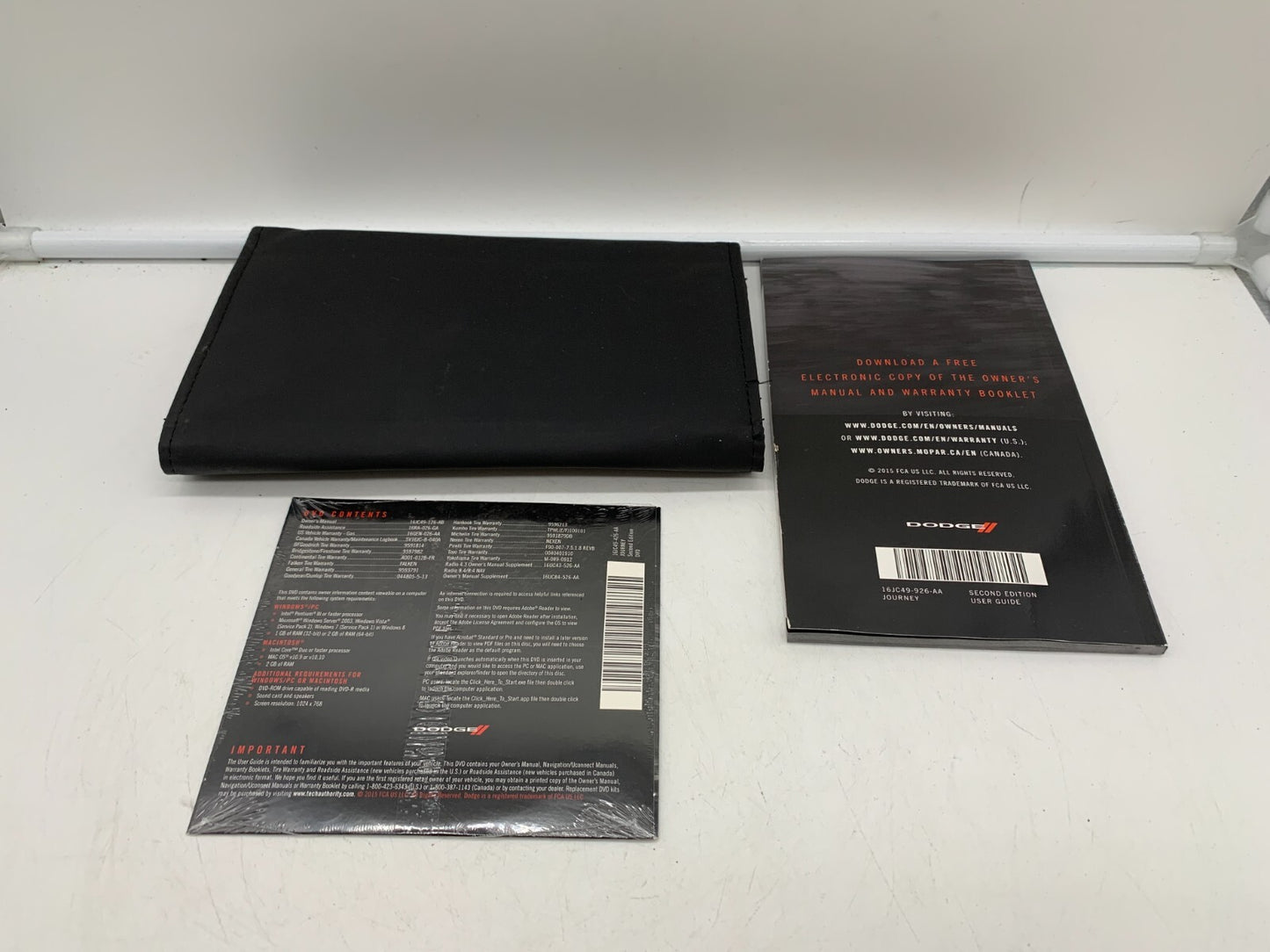 2016 Dodge Journey Owners Manual with Case OEM A03B47006