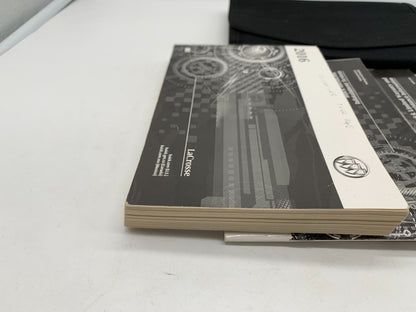 2016 Buick Lacrosse Owners Manual Set with Case OEM