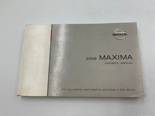 2006 Nissan Maxima Owners Manual Set with Case OEM R01B24009