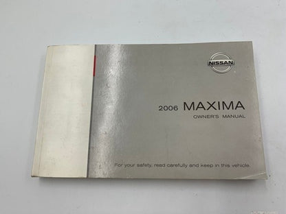 2006 Nissan Maxima Owners Manual Set with Case OEM R01B24009