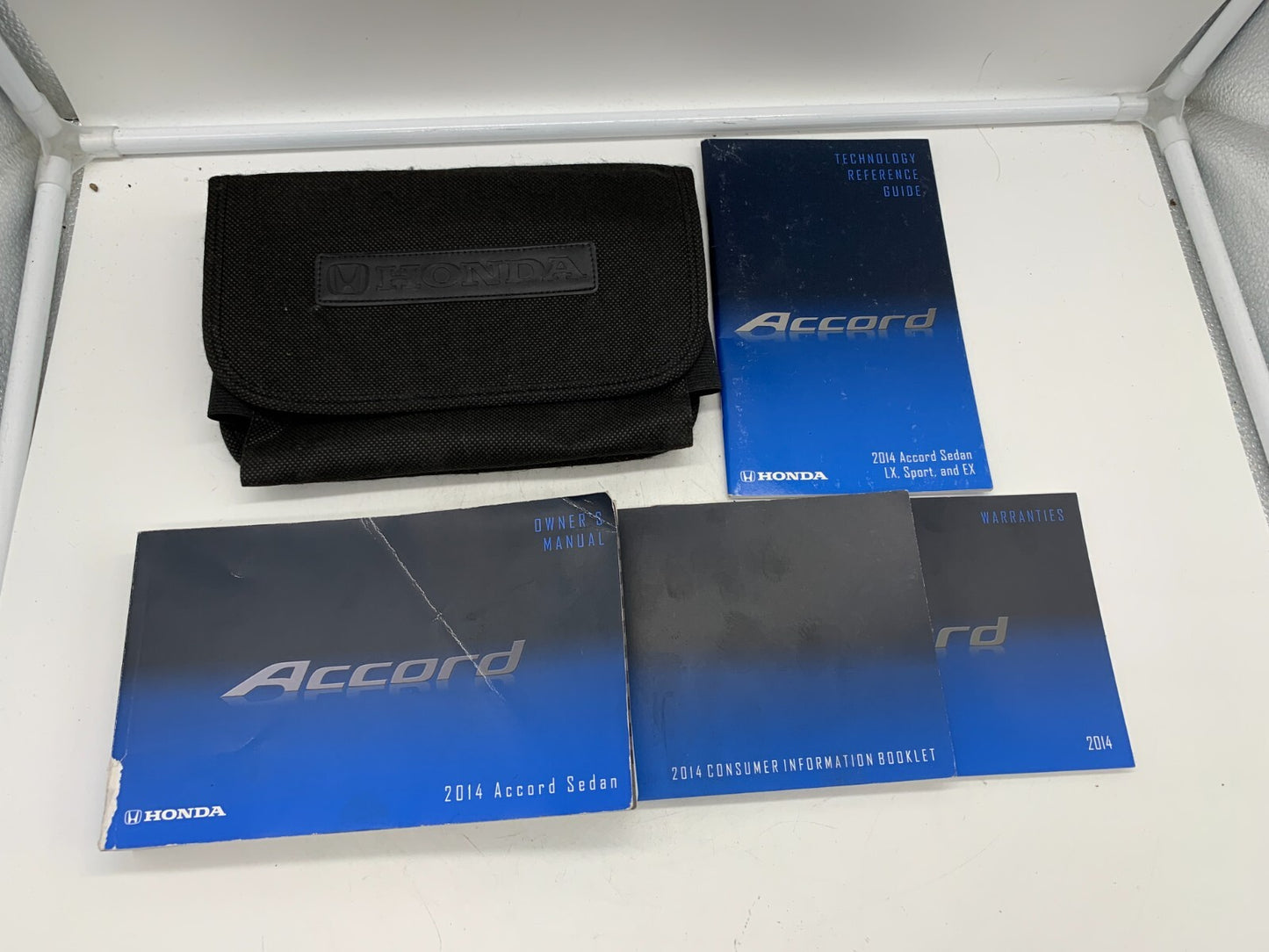 2014 Honda Accord Sedan Owners Manual Set with Case OEM B03B40079