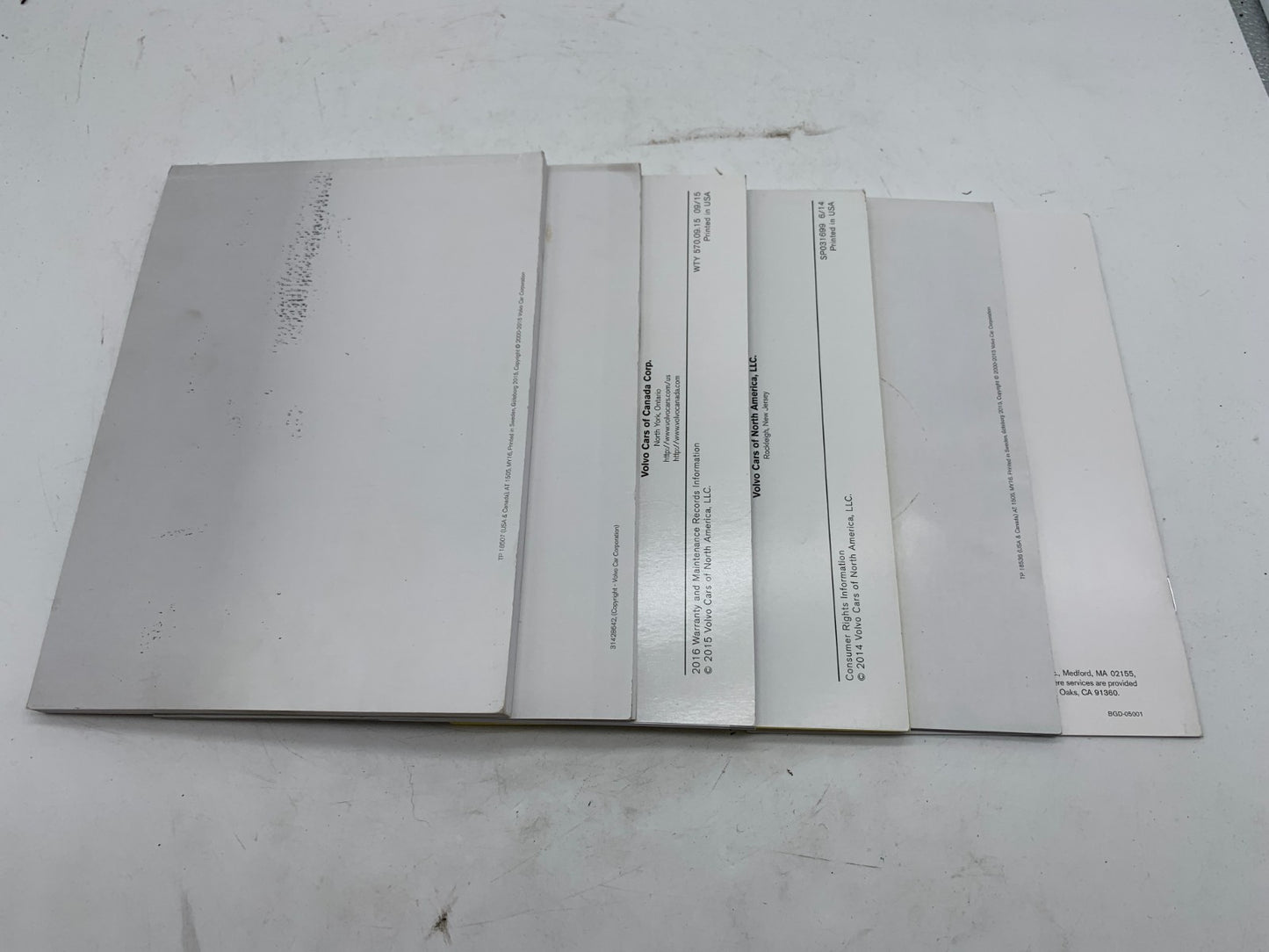 2016 Volvo XC90 Owners Manual Set OEM A02B50011