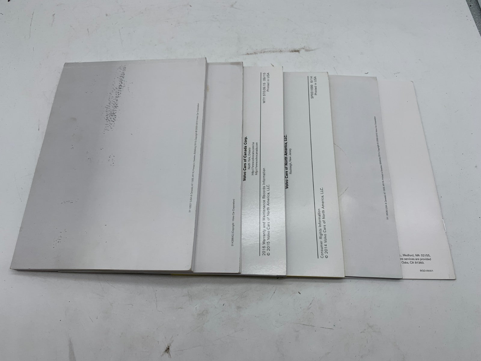 2016 Volvo XC90 Owners Manual Set OEM A02B50011