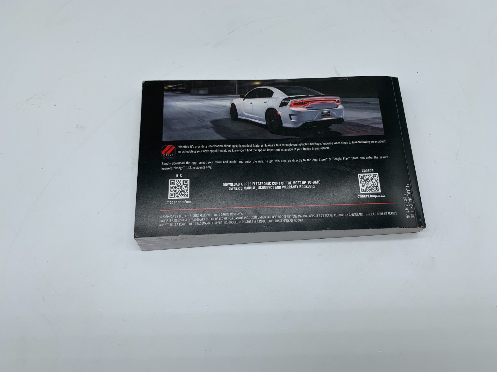 2021 Dodge Charger Owners Manual OEM A03B55006