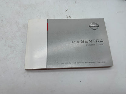 2016 Nissan Sentra Owners Manual Set with Case OEM A04B35009