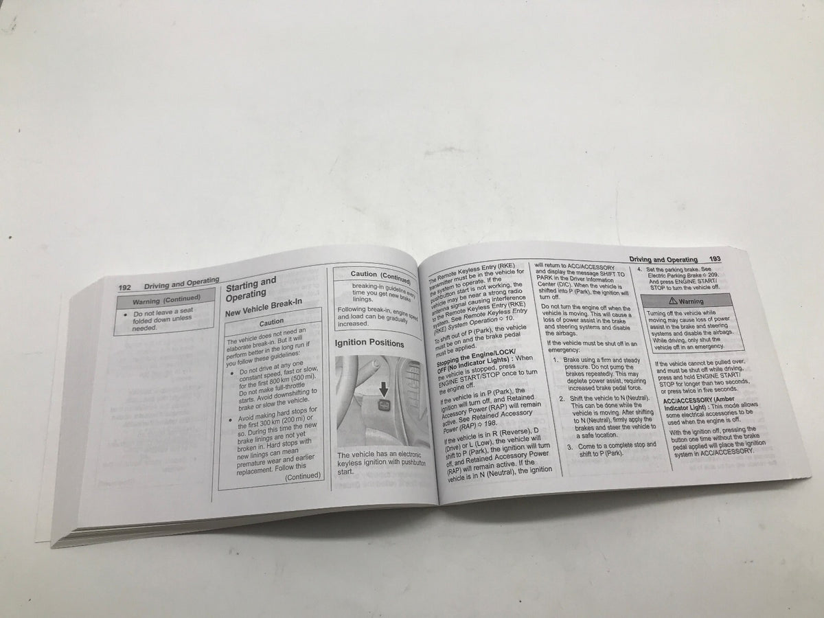 2020 GMC Acadia Owners Manual OEM R01B09011