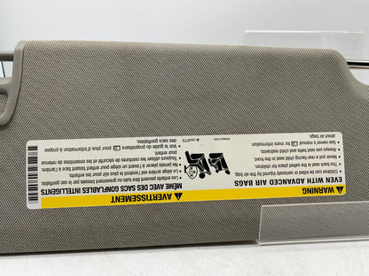 2013-2017 Cadillac XTS Driver Sun Visor Illuminated Gray OEM B01B11003