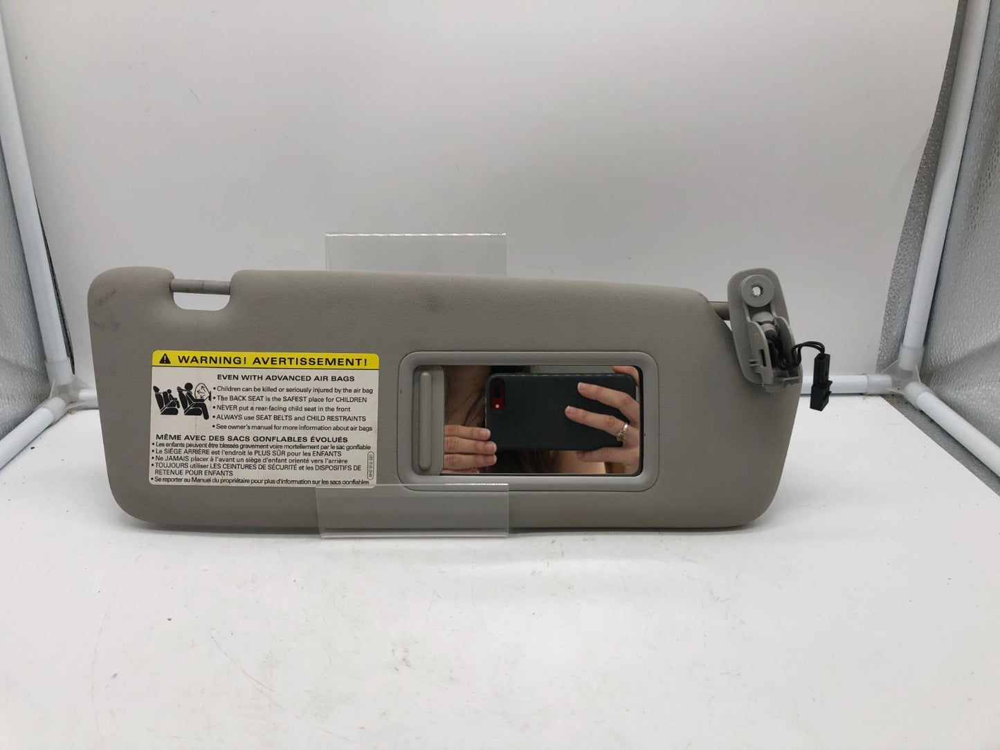 2002-2008 Audi A4 Sedan Passenger Sun Visor Gray Illuminated OEM C02B51009