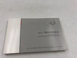 2017 Nissan Maxima Owners Manual Handbook Set with Case OEM N04B13055