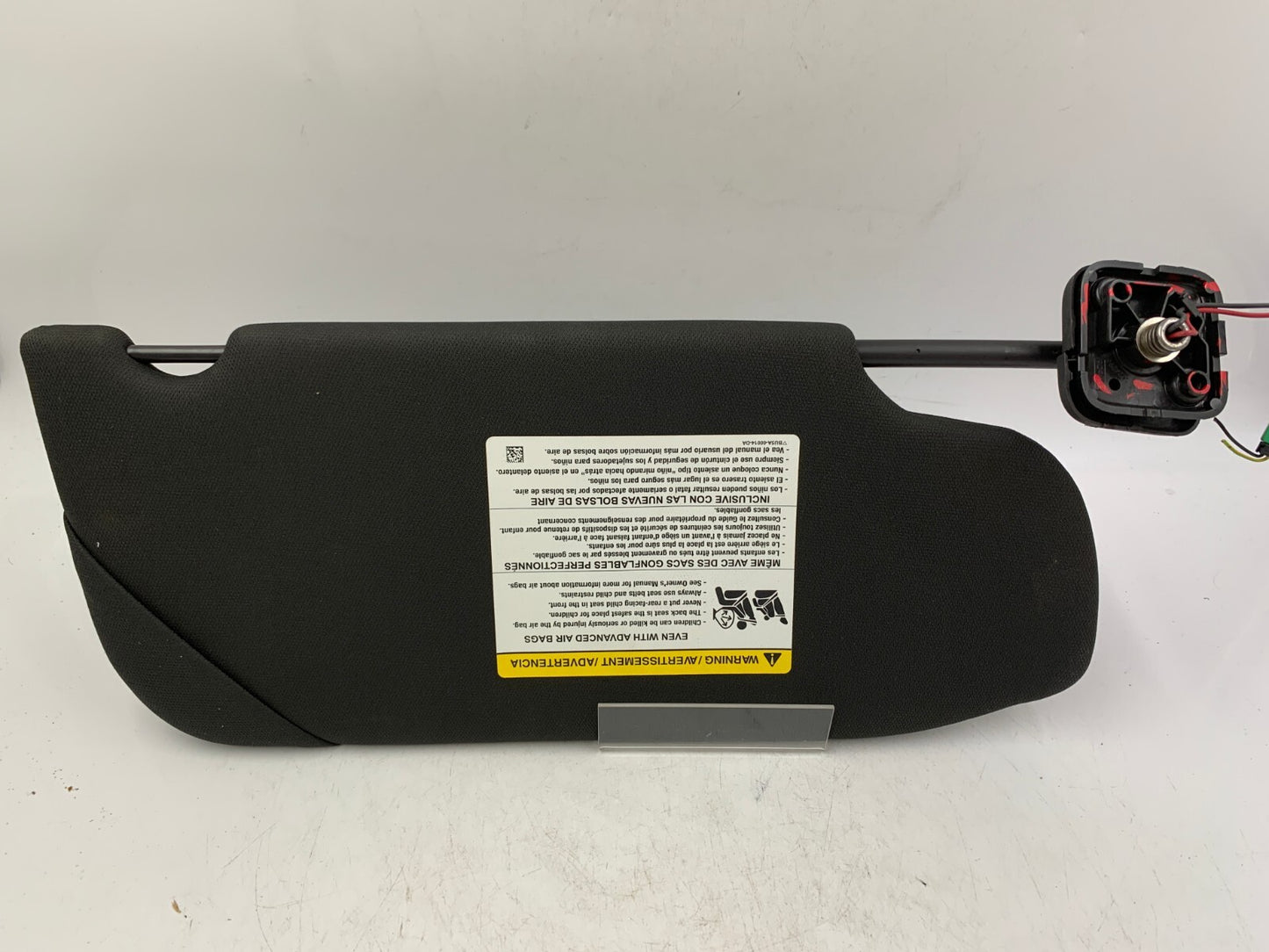 2013-2019 Ford Taurus Driver Sun Visor Sunvisor Black Illuminated OEM A04B10005