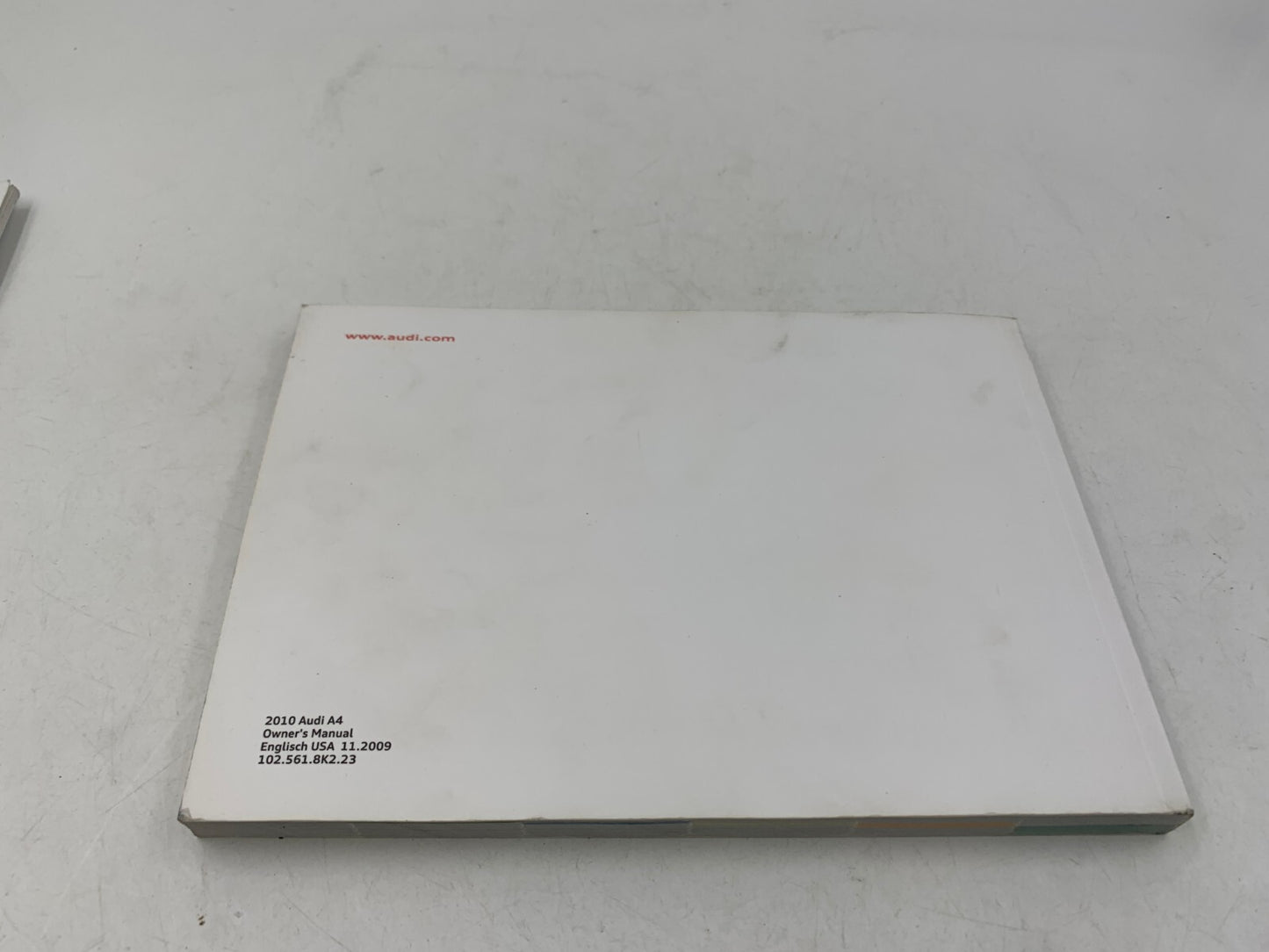 2010 Audi A4 Sedan Owners Manual Set with Case OEM E03B07022