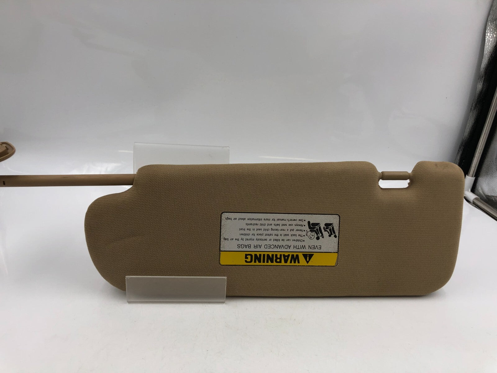 2011-2015 Hyundai Sonata Passenger Sun Visor Tan OEM D01B25064