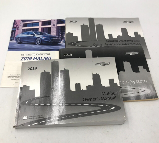 2019 Chevrolet Malibu Owners Manual Set OEM C01B14013