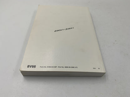 2007 Mazda 3 Owners Manual Sat with Case OEM A03B69009