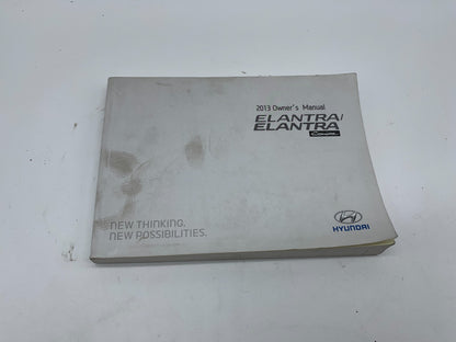 2013 Hyundai Elantra Sedan & Coupe Owners Manual OEM A02B50052