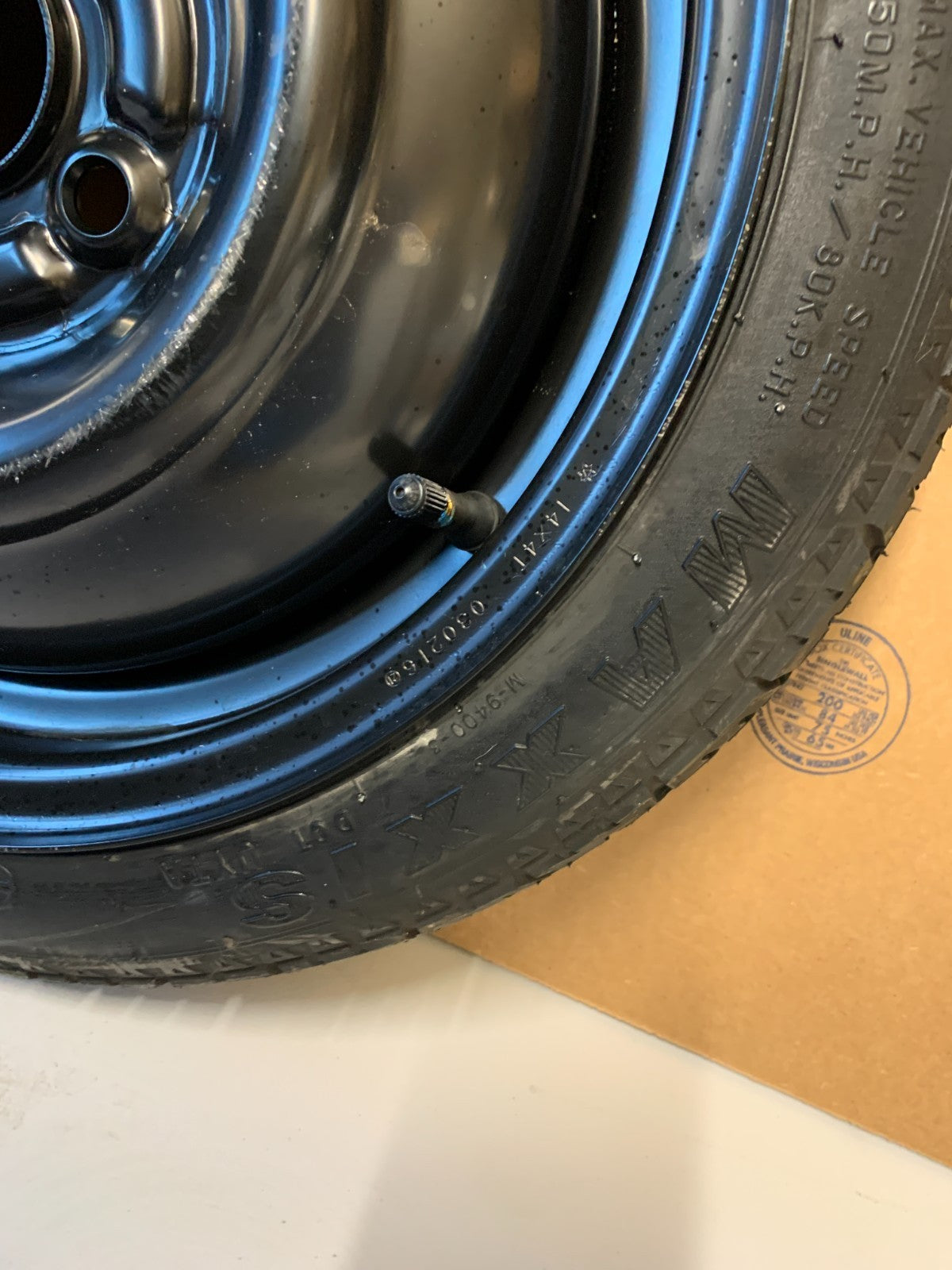 2017-2024 Mitsubishi Mirage 14" Spare Tire Wheel Compact Donut T115/70D14 Maxxis