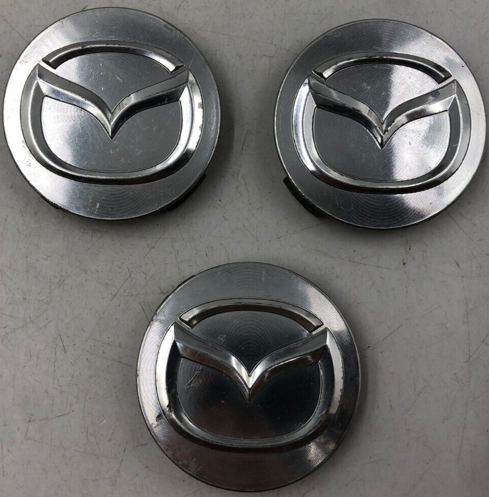 Mazda Rim Wheel Center Cap Set Silver OEM B01B34064