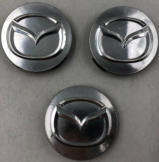 Mazda Rim Wheel Center Cap Set Silver OEM B01B34064