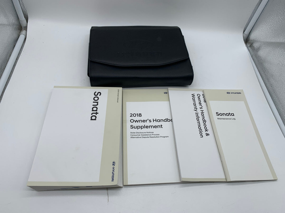 2018 Hyundai Sonata Owners Manual with Case OEM R01B25016