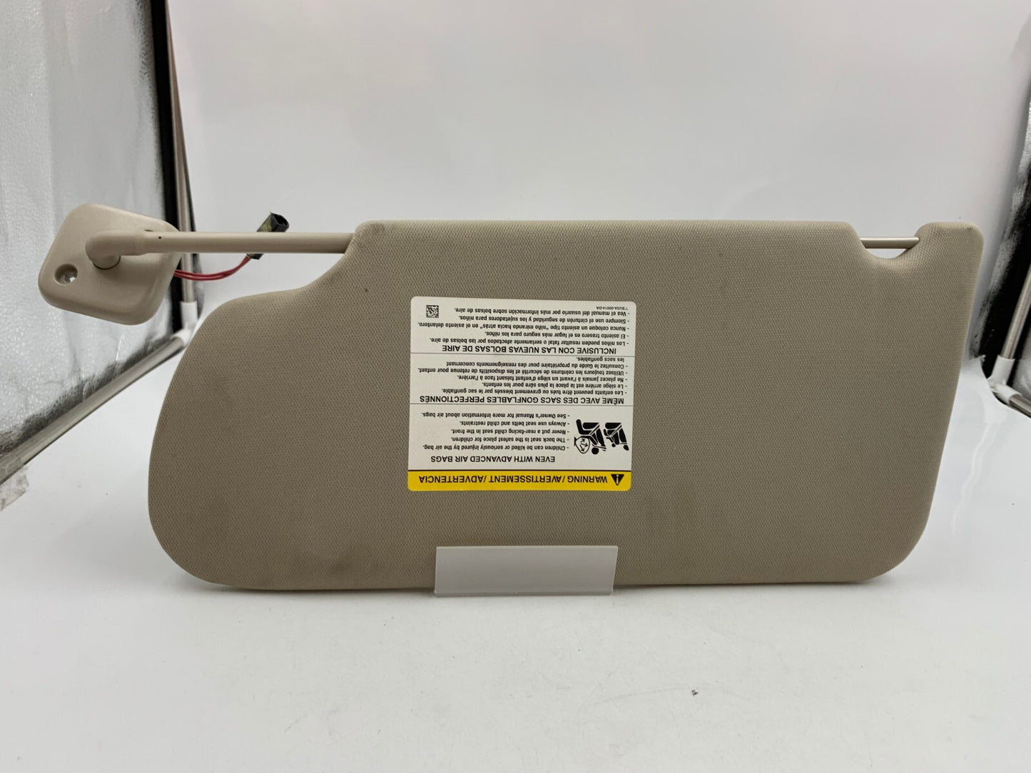 2009-2012 Ford Flex Passenger Sun Visor Sunvisor Gray Illuminated OEM B03B16090