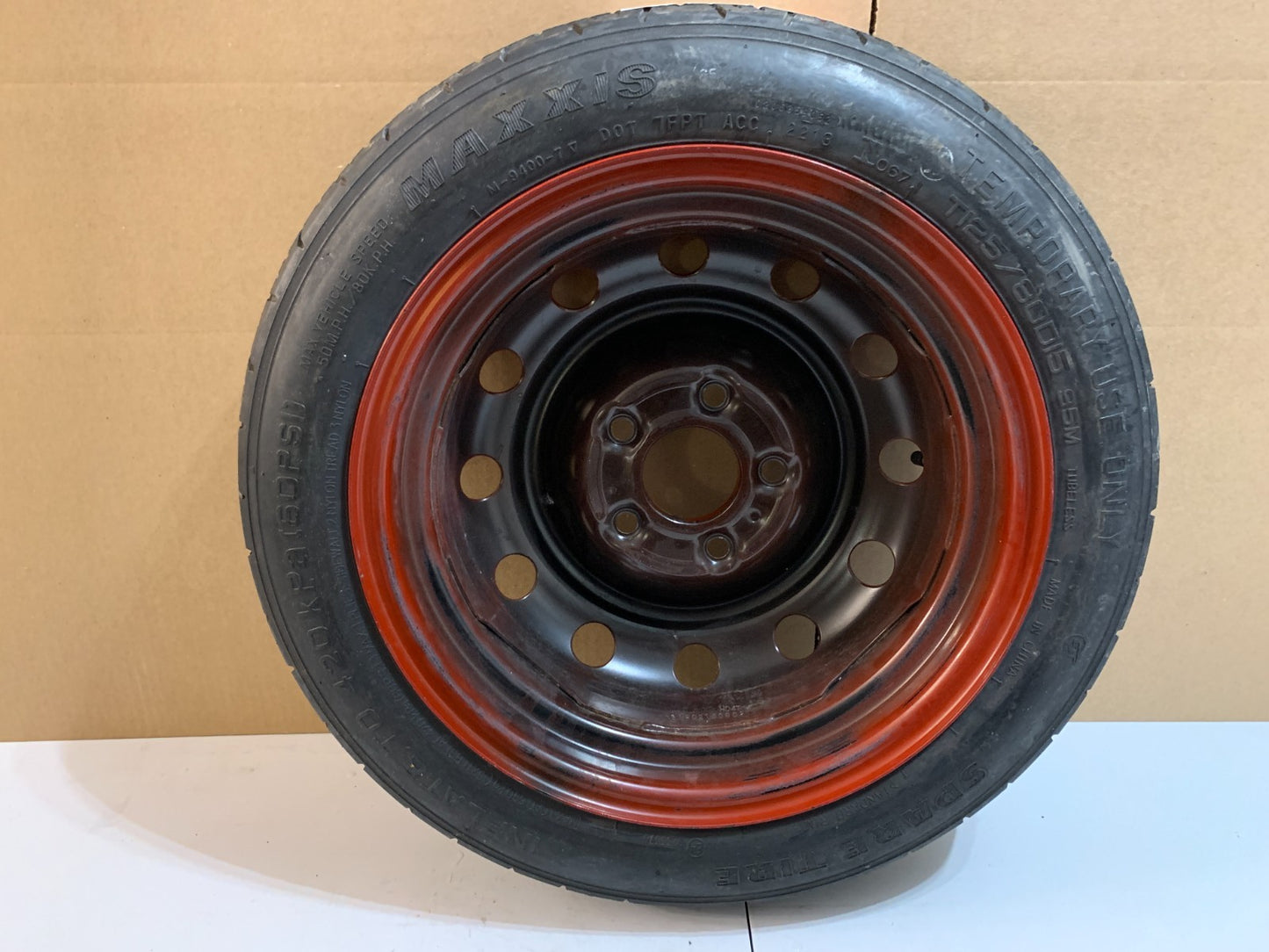 2010-2020 Kia Forte 15" Spare Tire Compact Donut Wheel T125/80D15 OEM