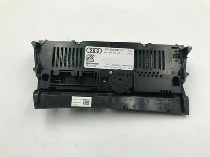 2009-2012 Audi A4 AC Heater Climate Control Unit OEM E01B15016