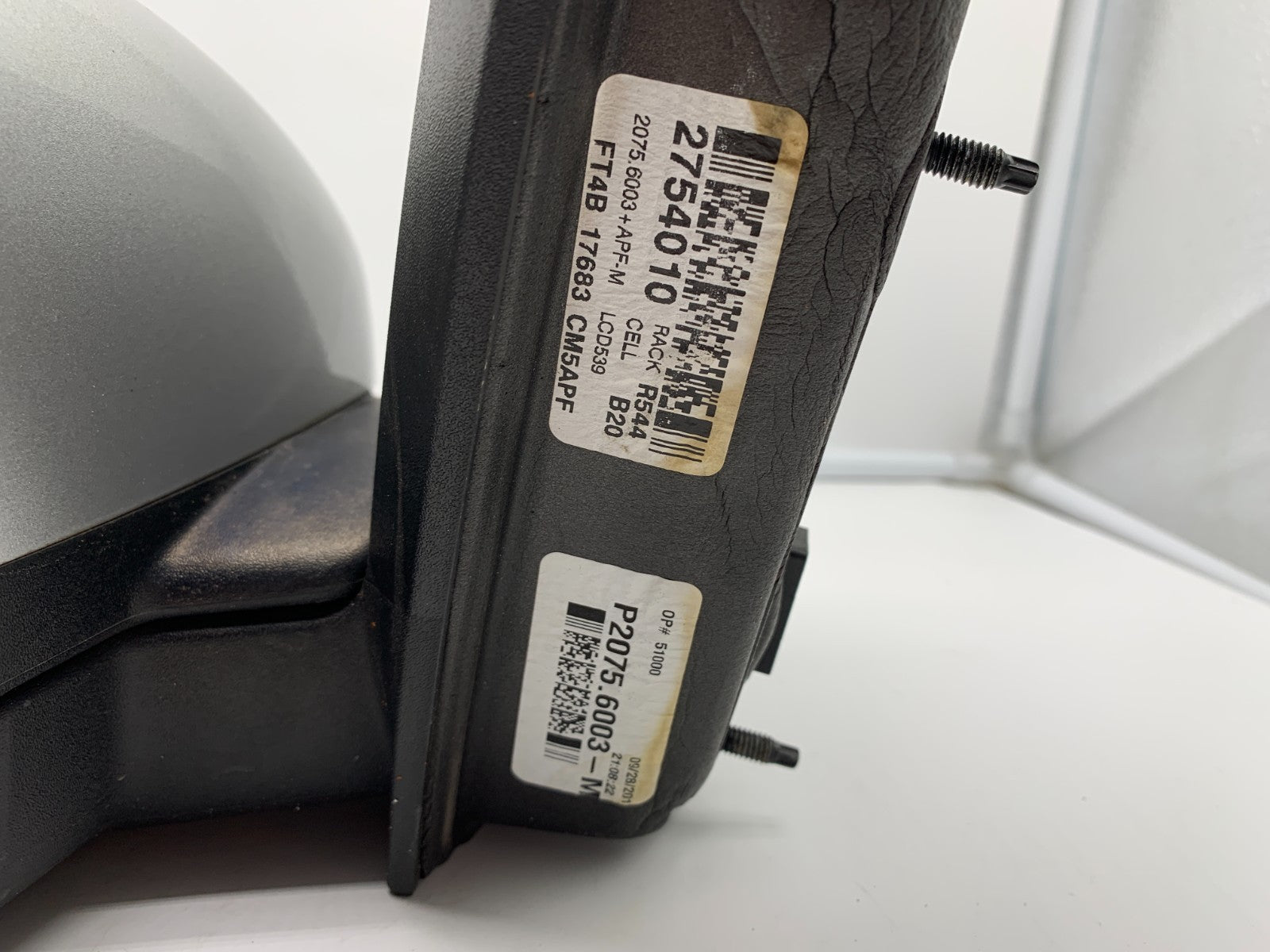 2015-2018 Ford Edge Driver Side View Power Door Mirror Silver OEM C02B31066